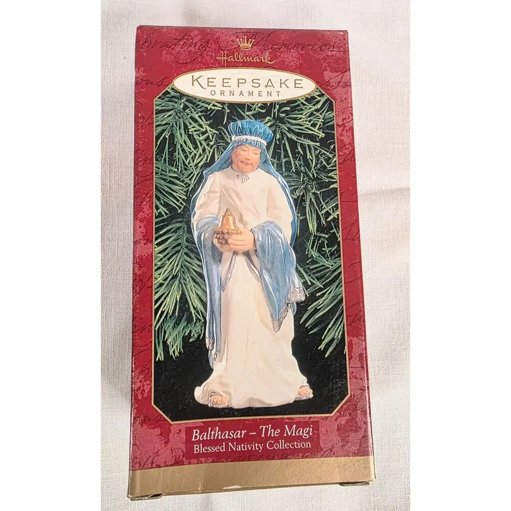 Vtg Hallmark Balthasar - The Magi Blessed Nativity Collection Ornament NOS NIB